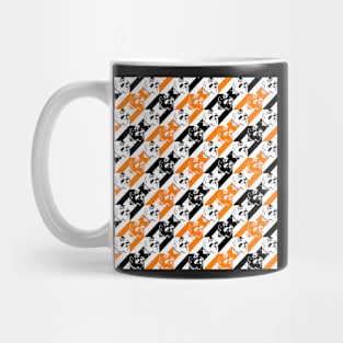 houndstooth of the dead halloween Mug